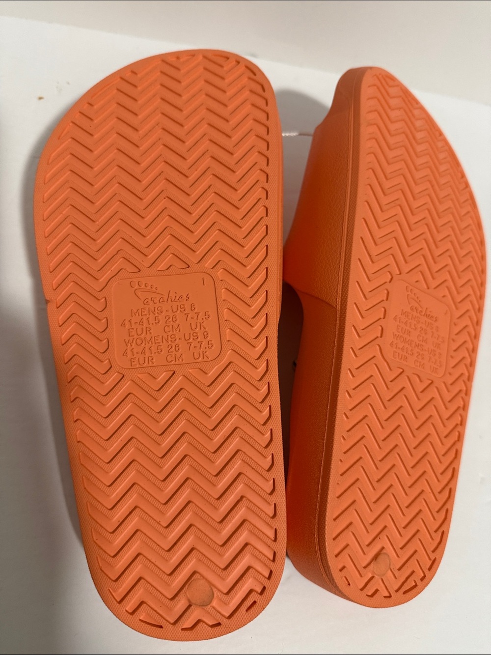 Archies Orange Slide Sandals - Picture 5 of 6